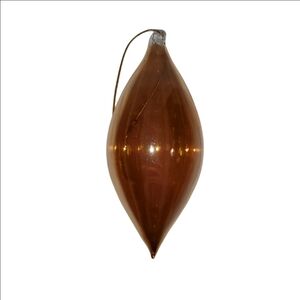 Teardrop Shaped Hand Blown Glass Ornament